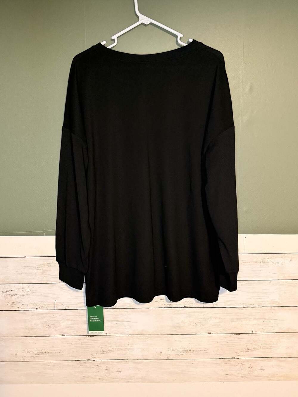 NWT Halara Oversized Pullover Large Cloudful V-Neck Long Sleeve Tunic Sweatshirt - Picture 2 of 6